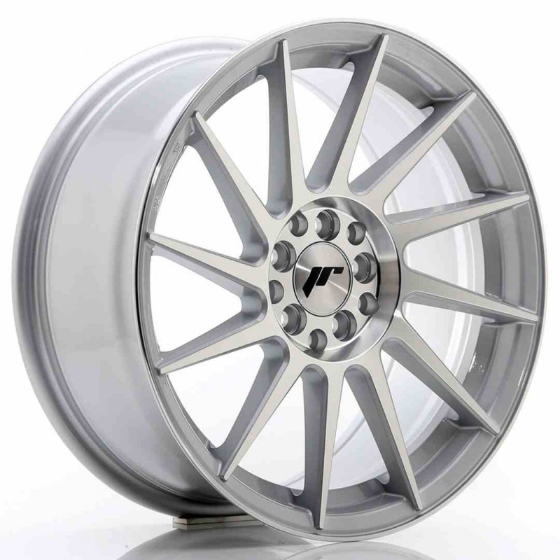 Llanta exclusiva Jr Wheels Jr22 18x7.5 Et40 5x112 114 Silver Machined%2 0face