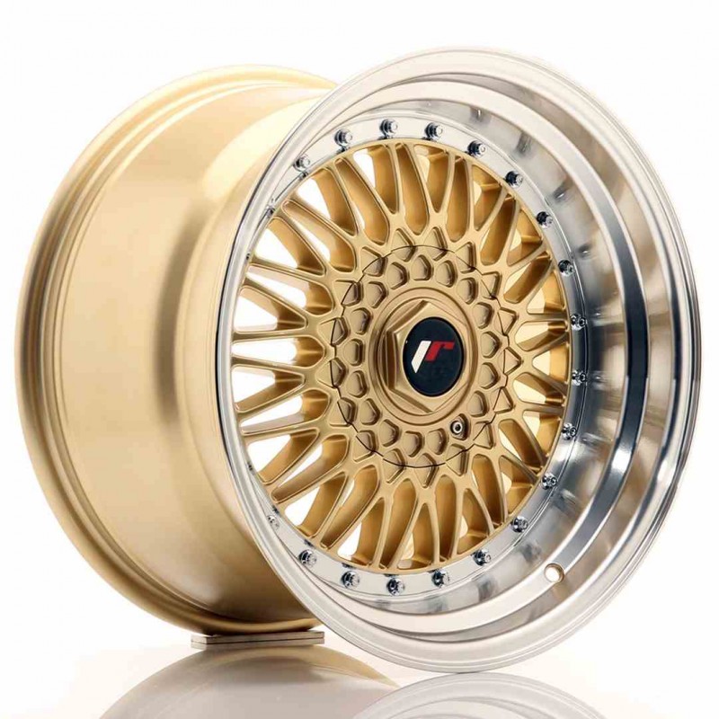 Llanta exclusiva Jr Wheels Jr9 17x10 Et20 Blank Gold W Machined Lip