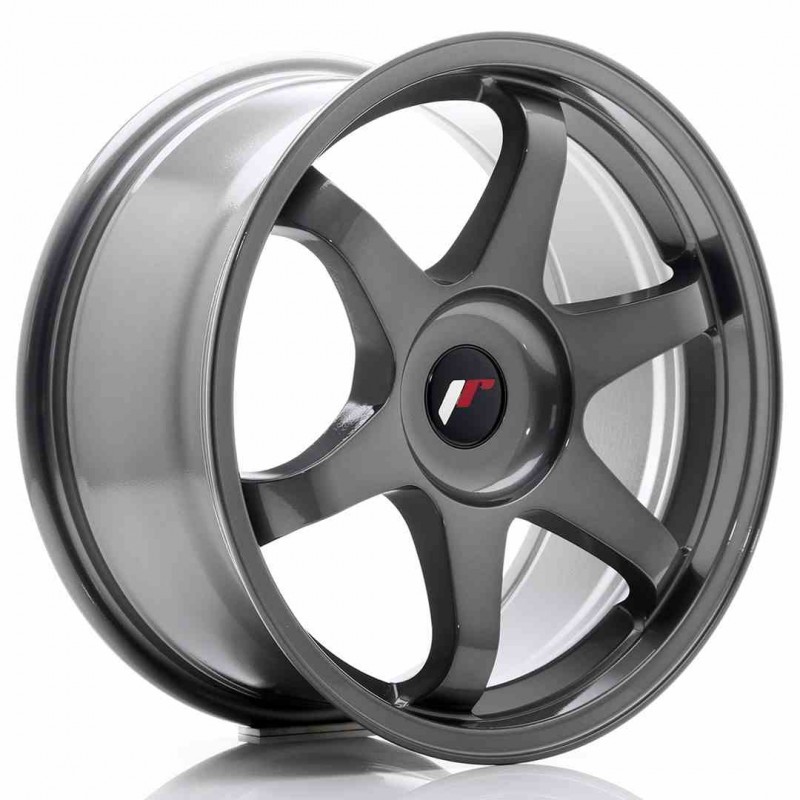 Llanta exclusiva Jr Wheels Jr3 17x8 Et35 Blank Gun Metal