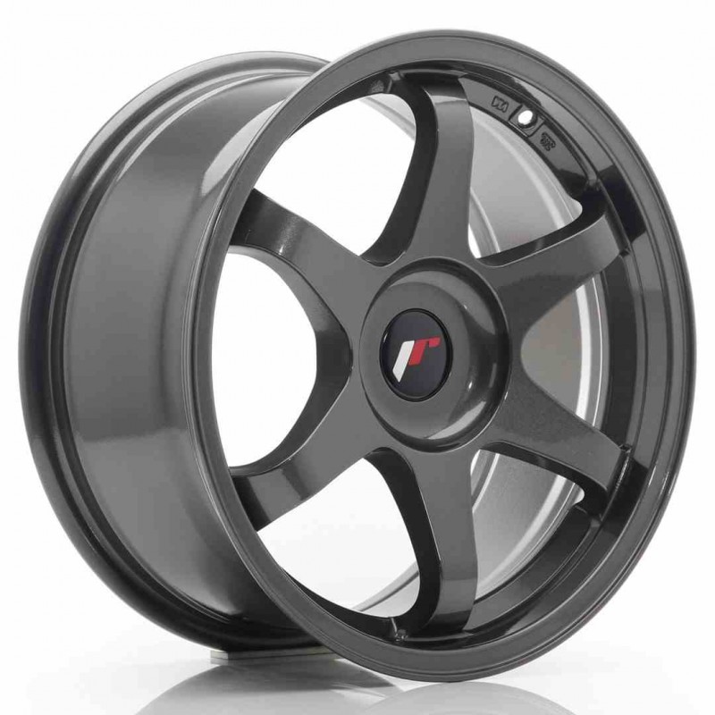 Llanta exclusiva Jr Wheels Jr3 17x8 Et35 Blank Hyper Gray