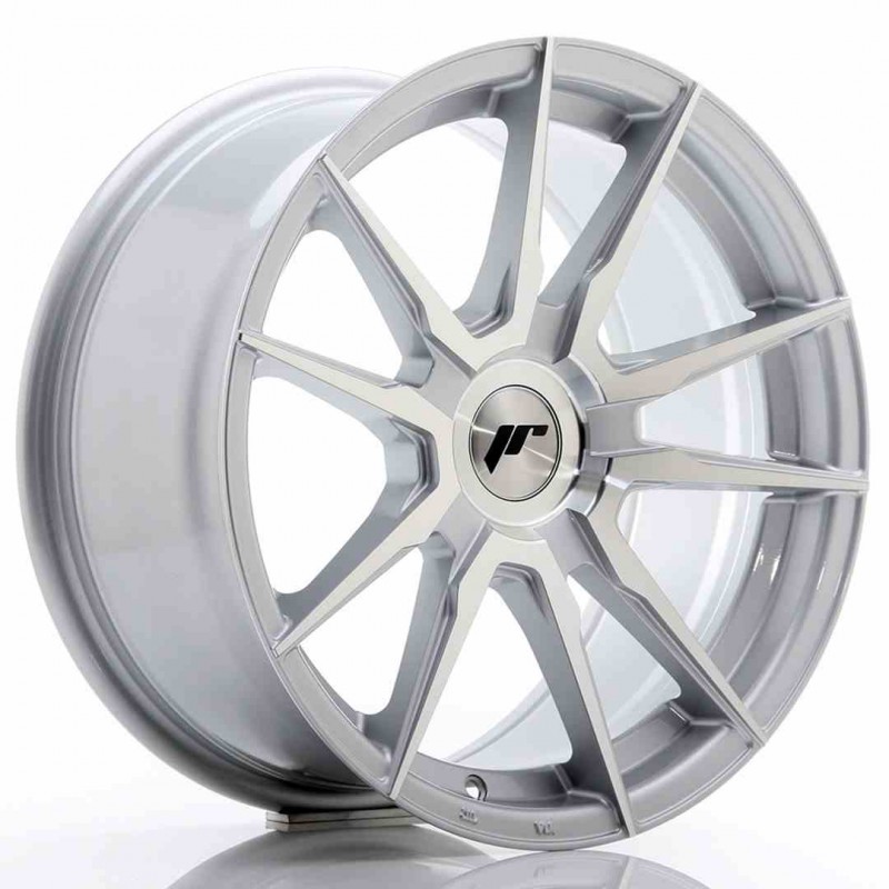 Llanta exclusiva Jr Wheels Jr21 17x8 Et35 Blank Silver Machined