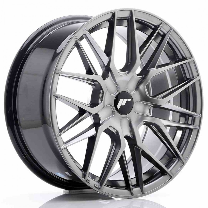 Llanta exclusiva Jr Wheels Jr28 17x8 Et35-40 Blank Hyper Black