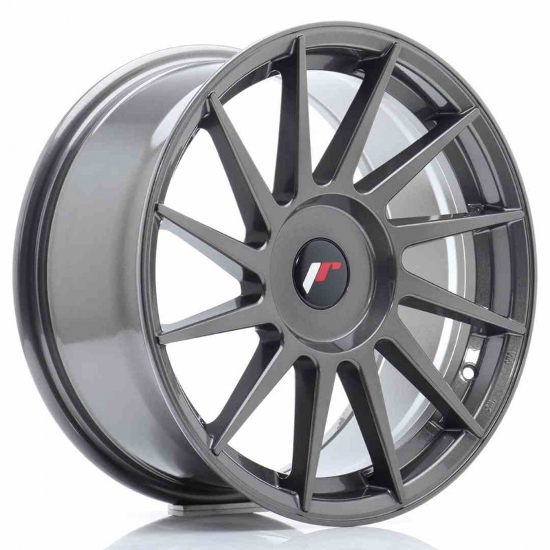 Llanta exclusiva Jr Wheels Jr22 17x8 Et25-35 Blank Hyper Gray