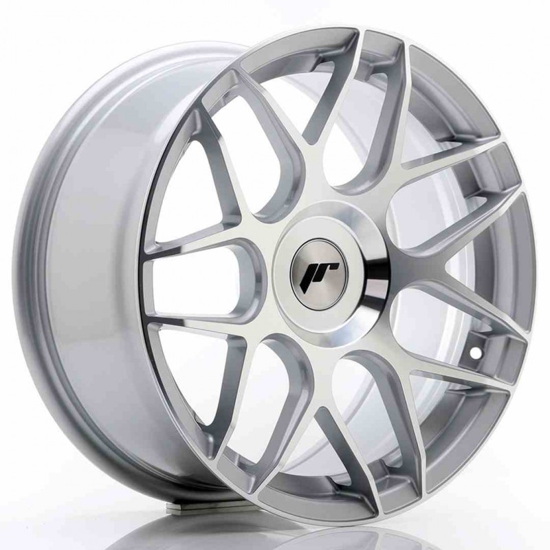 Llanta exclusiva Jr Wheels Jr18 17x8 Et25-35 Blank Machined Silver