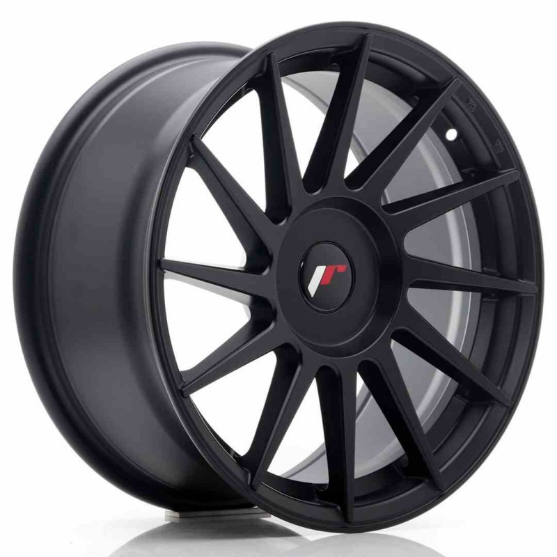 Llanta exclusiva Jr Wheels Jr22 17x8 Et25-35 Blank Matt Black