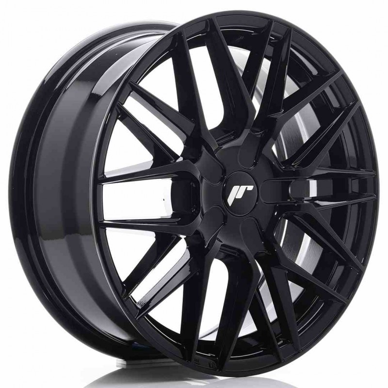 Llanta exclusiva Jr Wheels Jr28 17x7 Et35-45 Blank Glossy Black