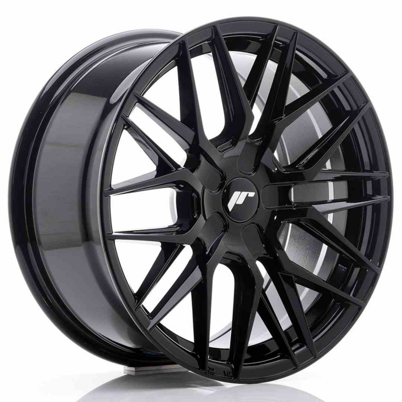 Llanta exclusiva Jr Wheels Jr28 17x8 Et25-40 Blank Gloss Black