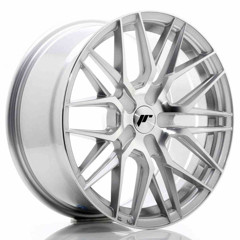Llanta exclusiva Jr Wheels Jr28 17x8 Et25-40 Blank Silver Machined Fa Ce