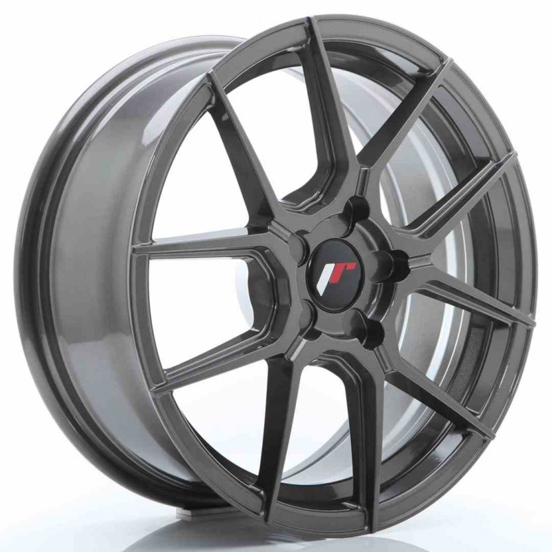 Llanta exclusiva Jr Wheels Jr30 17x7 Et20-40 5h Blank Hyper Gray