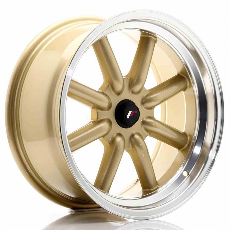 Llanta exclusiva Jr Wheels Jr19 17x8 Et-20-0 Blank Gold