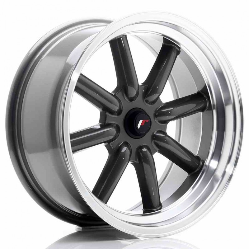 Llanta exclusiva Jr Wheels Jr19 17x8 Et-20-0 Blank Gun Metal
