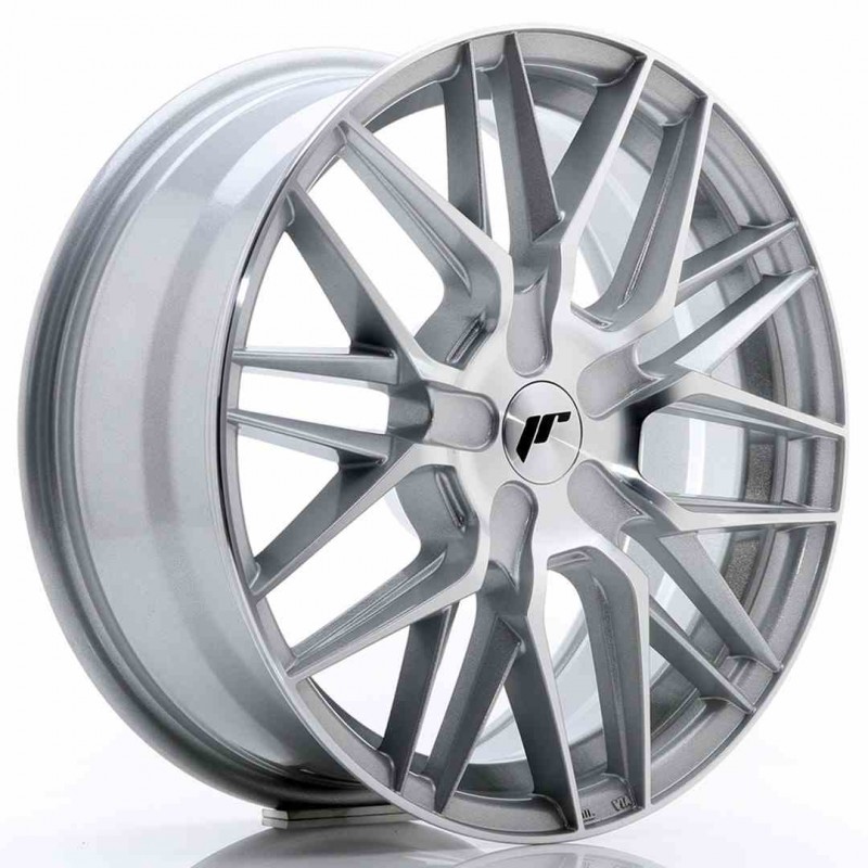 Llanta exclusiva Jr Wheels Jr28 17x7 Et20-45 Blank Silver Machined Fa Ce