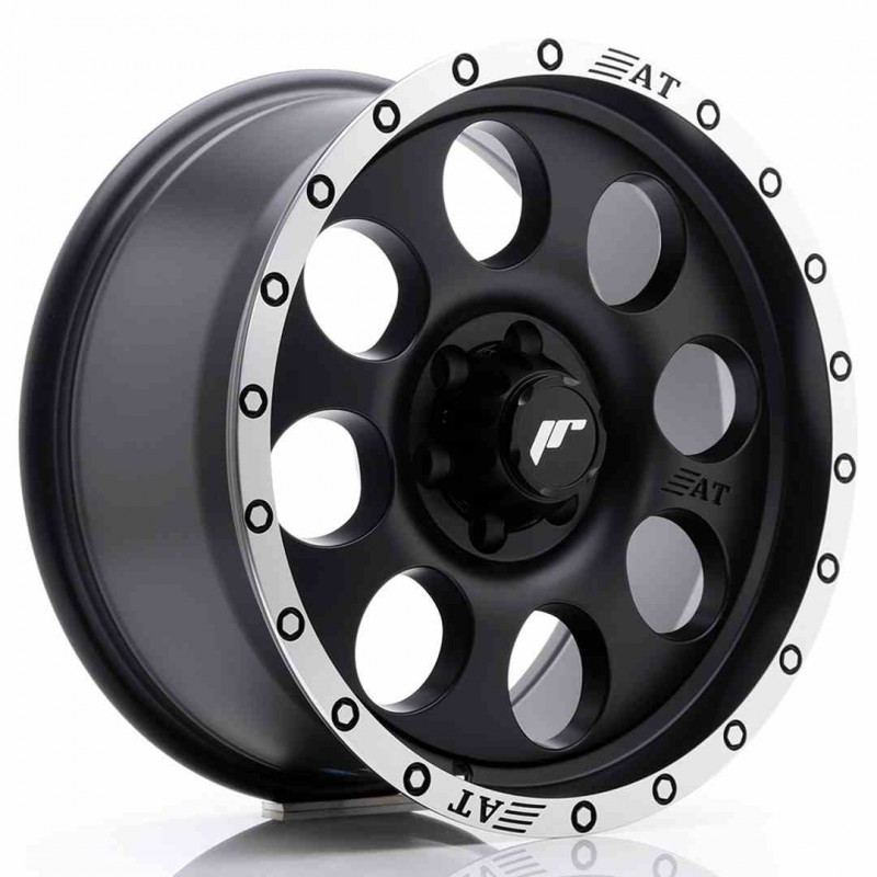 Llanta exclusiva Jr Wheels Jrx4 17x8.5 Et20 6x114.3 Matt Black W Mach Ined Lip
