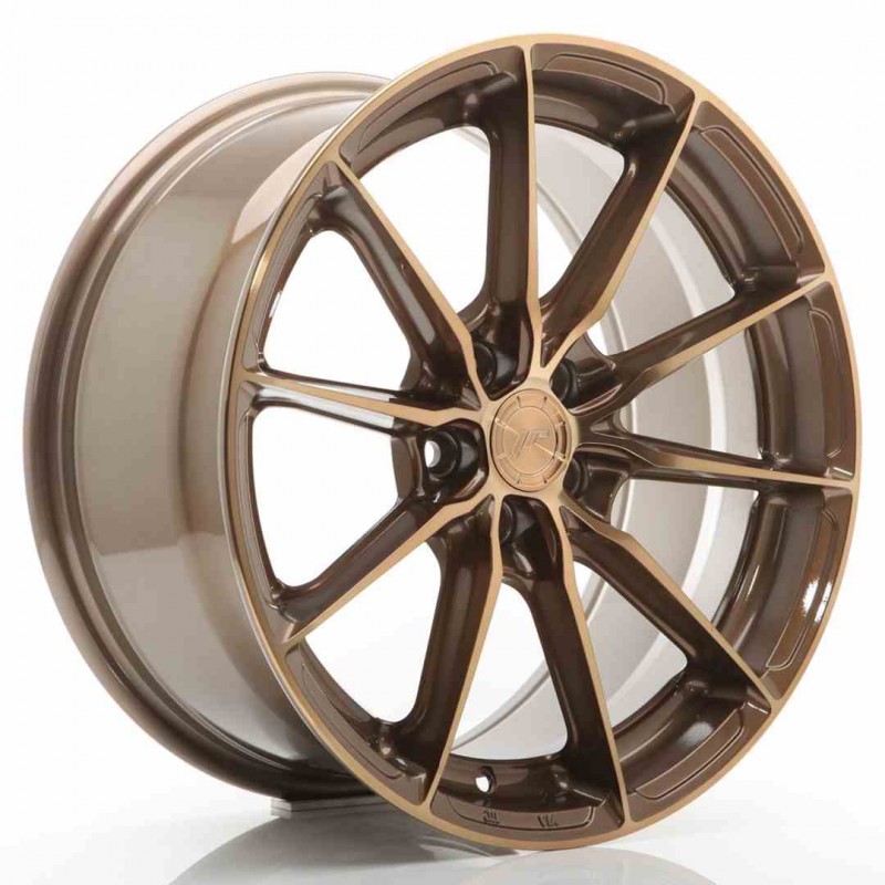Llanta exclusiva Jr Wheels Jr37 17x8 Et40 5x112 Platinum Bronze