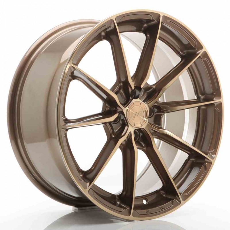 Llanta exclusiva Jr Wheels Jr37 17x8 Et40 4x100 Platinum Bronze