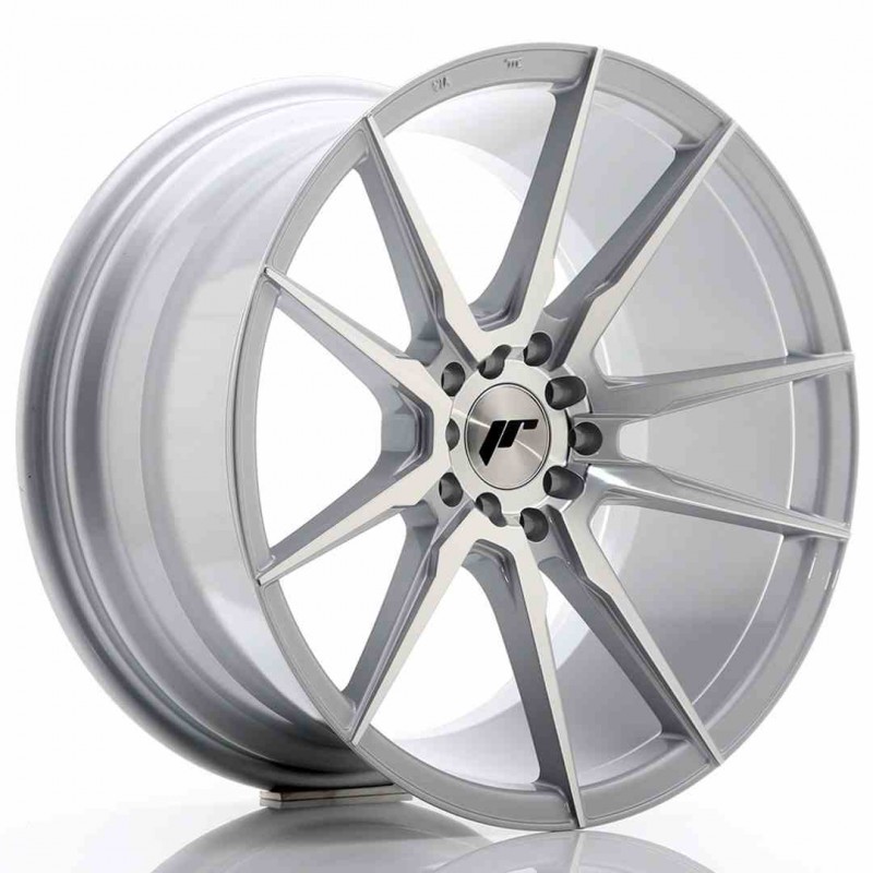 Llanta exclusiva Jr Wheels Jr21 18x9.5 Et35 5x100 120 Silver Machined%2 0face