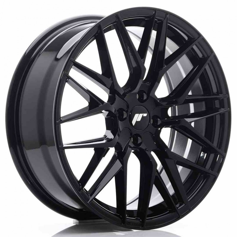 Llanta exclusiva Jr Wheels Jr28 18x7.5 Et20 4x108 Gloss Black