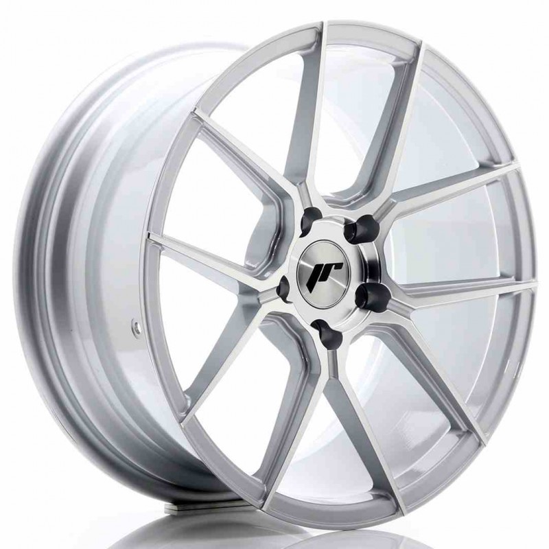 Llanta exclusiva Jr Wheels Jr30 18x8.5 Et35 5x120 Silver Machined Fac E