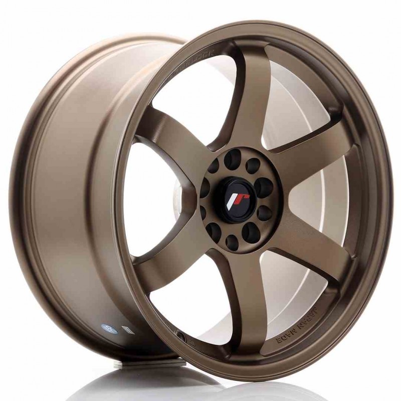 Llanta exclusiva Jr Wheels Jr3 18x9.5 Et38 5x100 114.3 Dark Anodized  Bronze