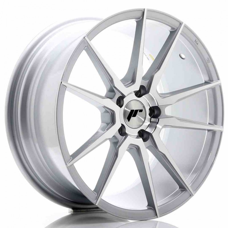 Llanta exclusiva Jr Wheels Jr21 18x8.5 Et40 5x112 Silver Machined