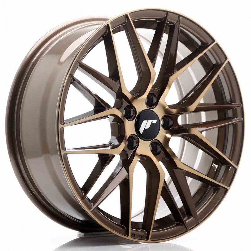 Llanta exclusiva Jr Wheels Jr28 18x7.5 Et40 5x112 Platinum Bronze