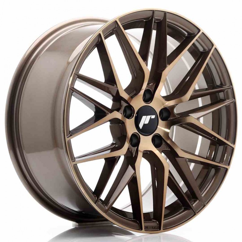 Llanta exclusiva Jr Wheels Jr28 18x8.5 Et40 5x112 Platinum Bronze