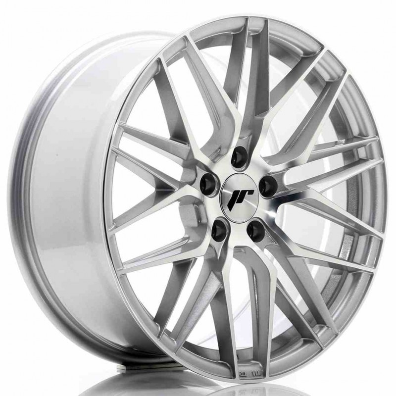 Llanta exclusiva Jr Wheels Jr28 18x8.5 Et40 5x120 Silver Machined Fac E