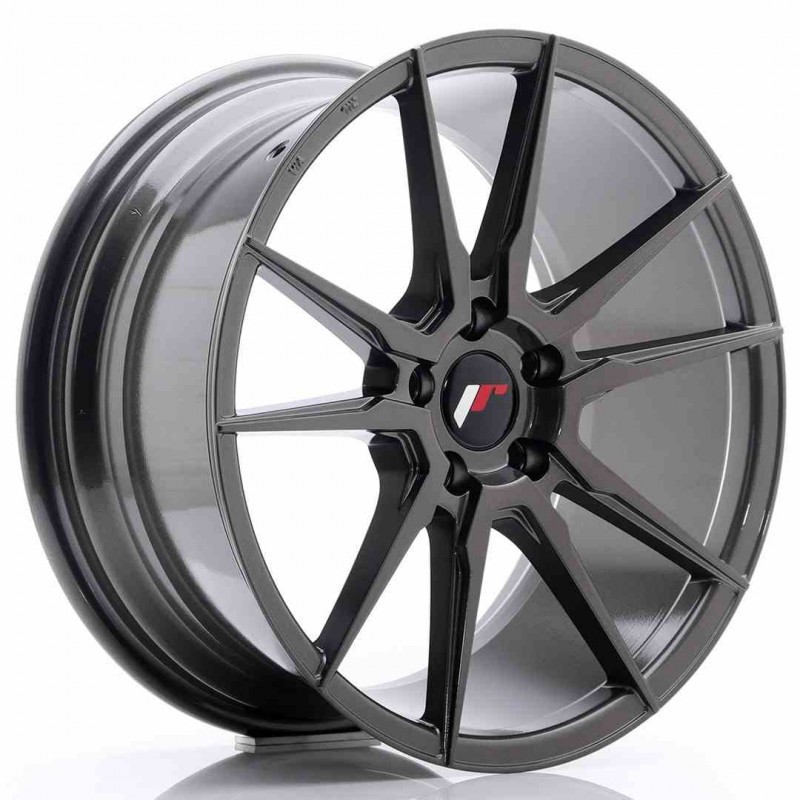 Llanta exclusiva Jr Wheels Jr21 18x8.5 Et40 5x114.3 Hyper Gray