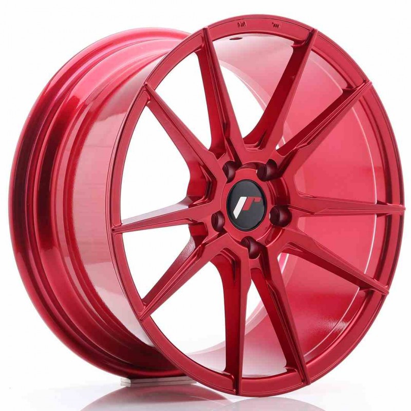 Llanta exclusiva Jr Wheels Jr21 18x8.5 Et40 5x114.3 Platinum Red