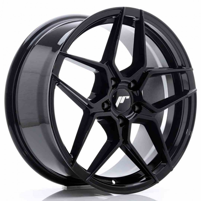 Llanta exclusiva Jr Wheels Jr34 18x8 Et42 5x112 Glossy Black