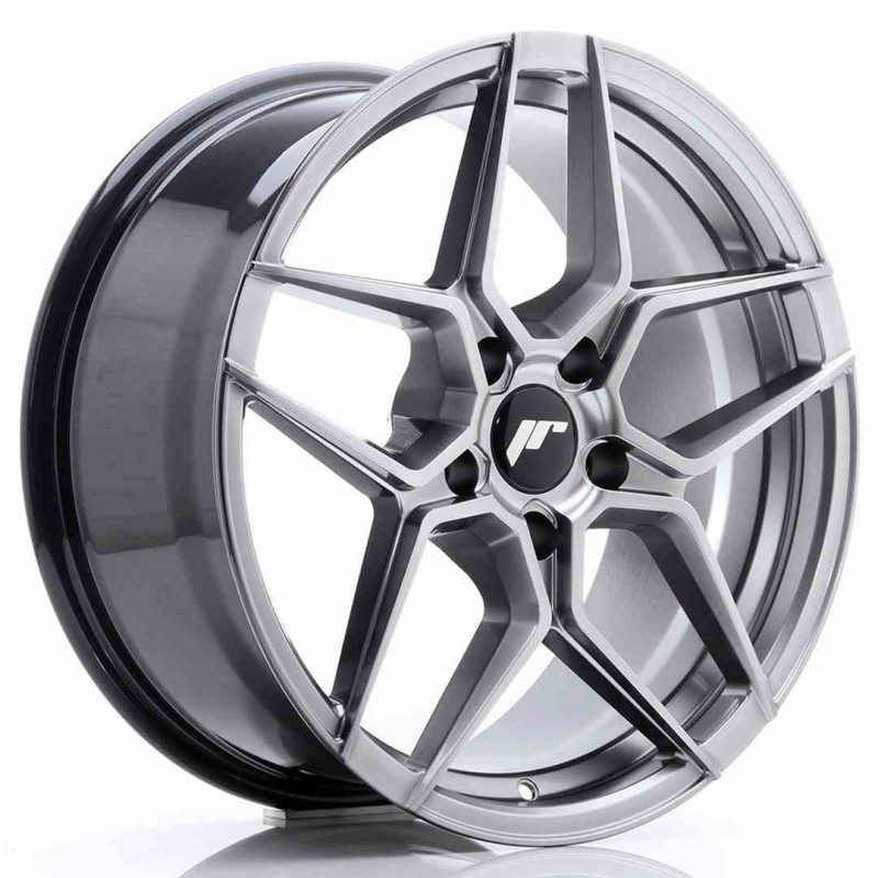 Llanta exclusiva Jr Wheels Jr34 18x8 Et42 5x112 Hyper Black