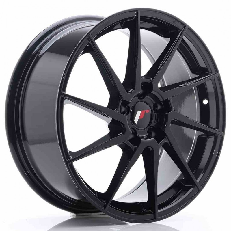 Llanta exclusiva Jr Wheels Jr36 18x8 Et45 5x114.3 Glossy Black