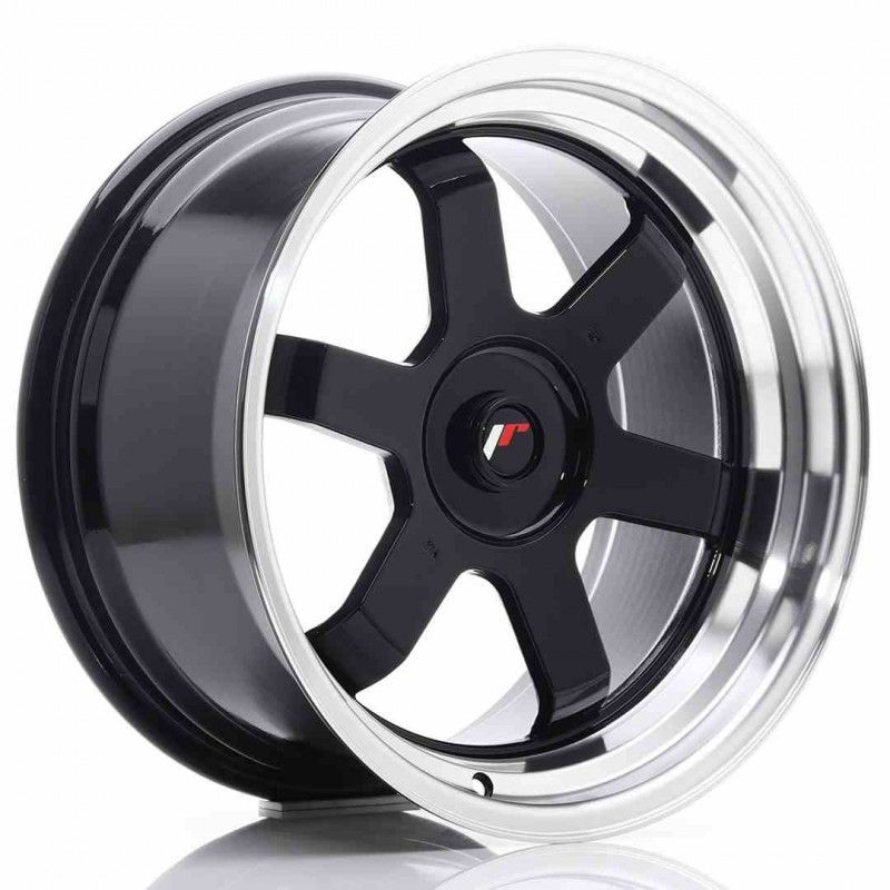 Llanta exclusiva Jr Wheels Jr12 17x9 Et25 Blank Gloss Black