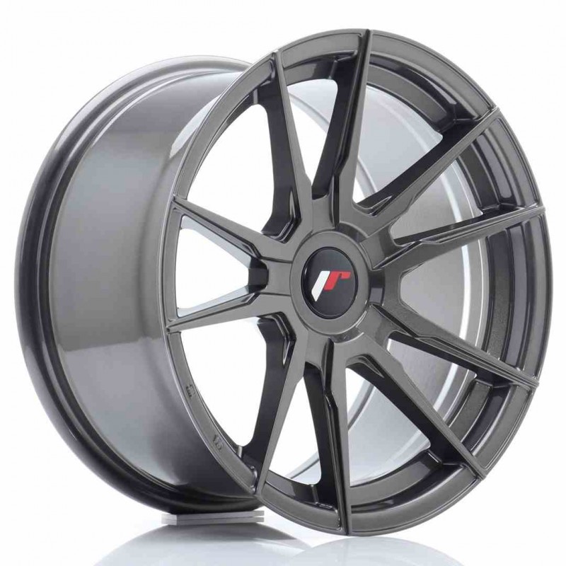 Llanta exclusiva Jr Wheels Jr21 17x9 Et25-35 Blank Hyper Gray