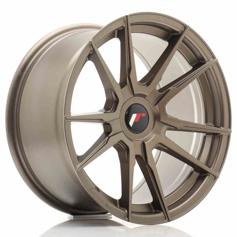 Llanta exclusiva Jr Wheels Jr21 17x9 Et25-35 Blank Matt Bronze