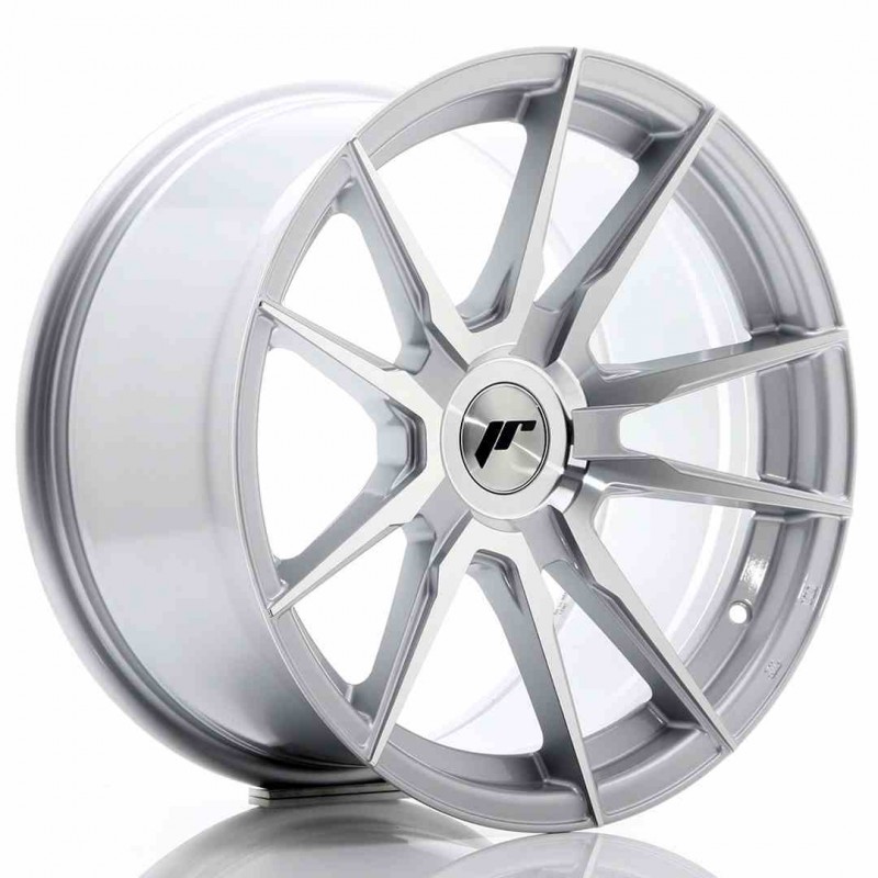 Llanta exclusiva Jr Wheels Jr21 17x9 Et25-35 Blank Silver Machined