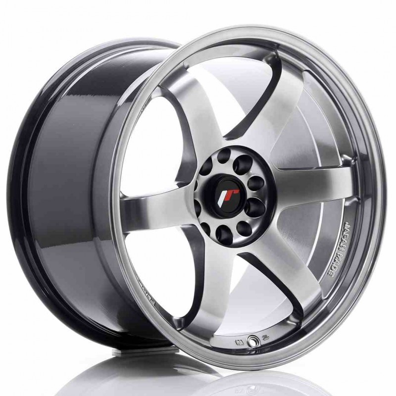 Llanta exclusiva Jr Wheels Jr3 18x10.5 Et15 5x114.3 120 Hyper Black