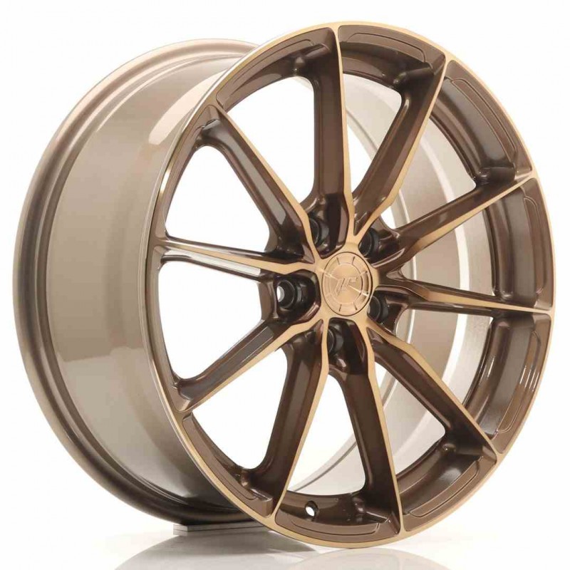 Llanta exclusiva Jr Wheels Jr37 18x8 Et45 5x112 Platinum Bronze
