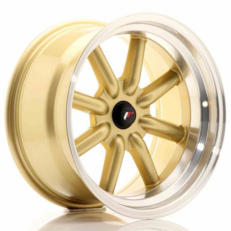 Llanta exclusiva Jr Wheels Jr19 17x9 Et-25-(-10) Blank Gold