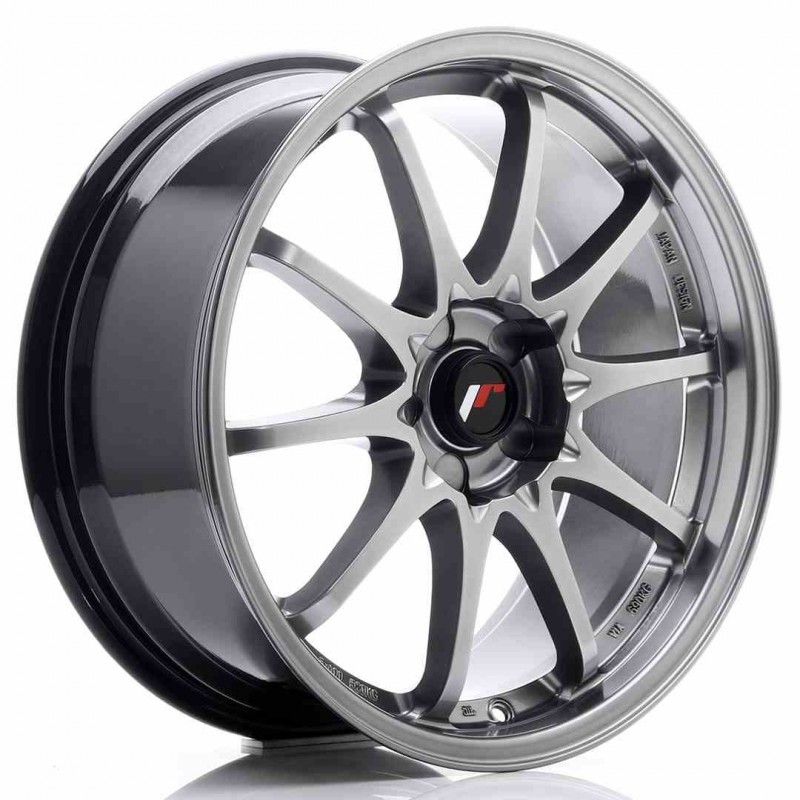 Llanta exclusiva Jr Wheels Jr5 18x8 Et35 5h Blank Hyper Black