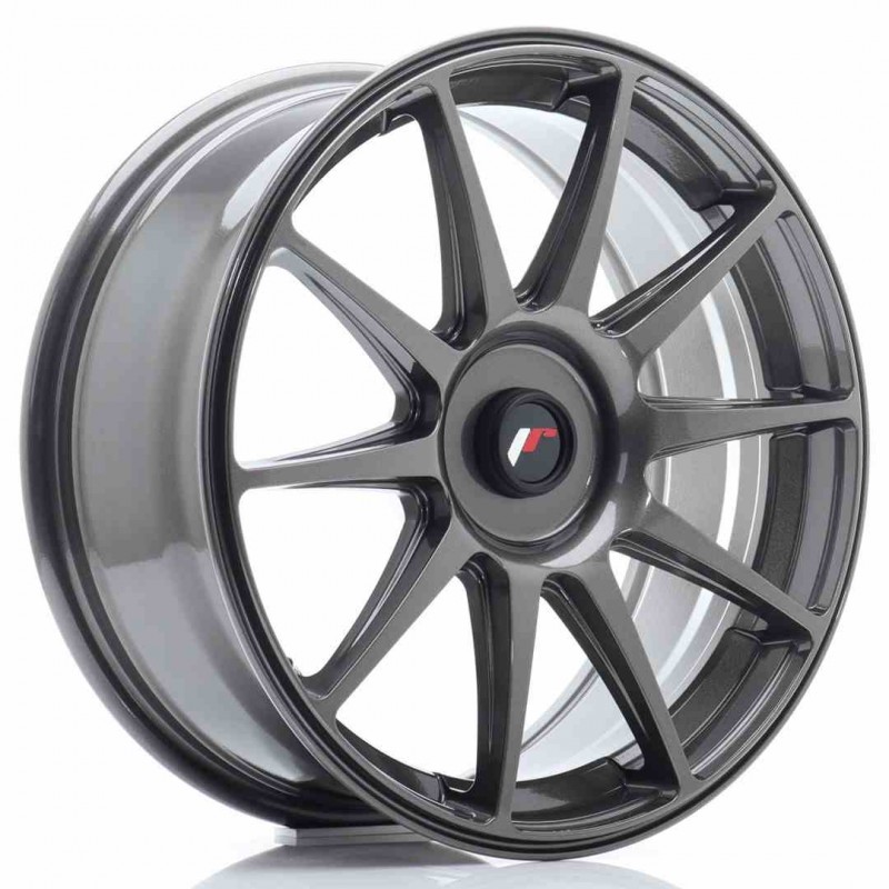 Llanta exclusiva Jr Wheels Jr11 18x7.5 Et35-40 Blank Hyper Gray