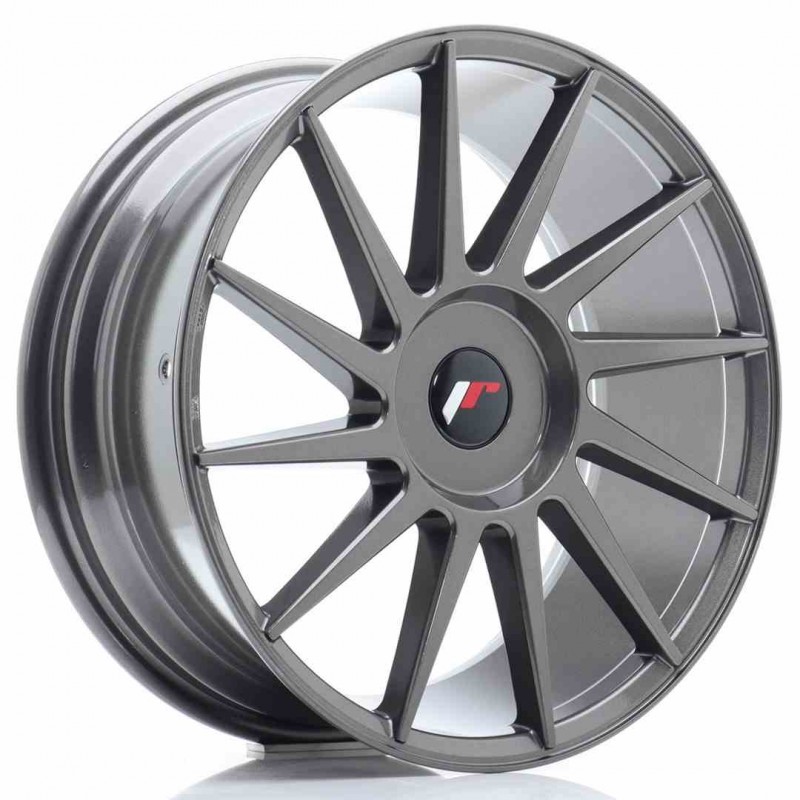 Llanta exclusiva Jr Wheels Jr22 18x7.5 Et35-42 Blank Hyper Gray