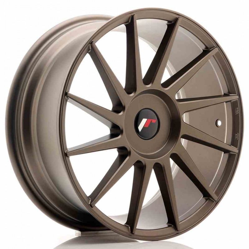 Llanta exclusiva Jr Wheels Jr22 18x7.5 Et35-42 Blank Matt Bronze