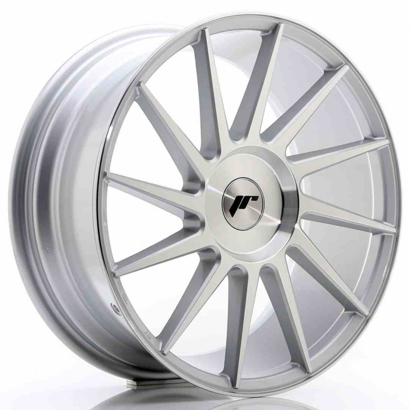 Llanta exclusiva Jr Wheels Jr22 18x7.5 Et35-42 Blank Silver Machined  Face