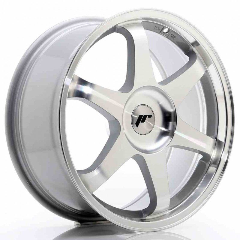 Llanta exclusiva Jr Wheels Jr3 18x8 Et35-45 Blank Silver Machined Fac E