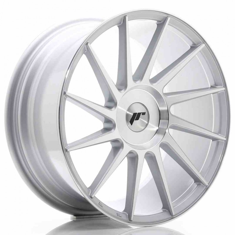 Llanta exclusiva Jr Wheels Jr22 18x8.5 Et40 Blank Silver Machined Fac E