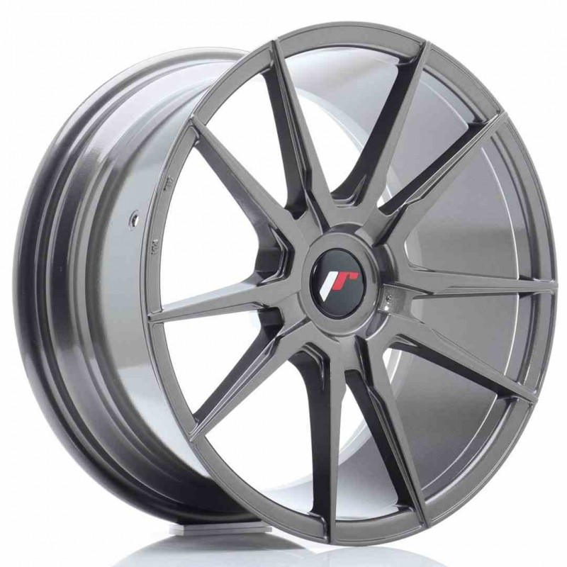 Llanta exclusiva Jr Wheels Jr21 18x8.5 Et40 Blank Hyper Gray