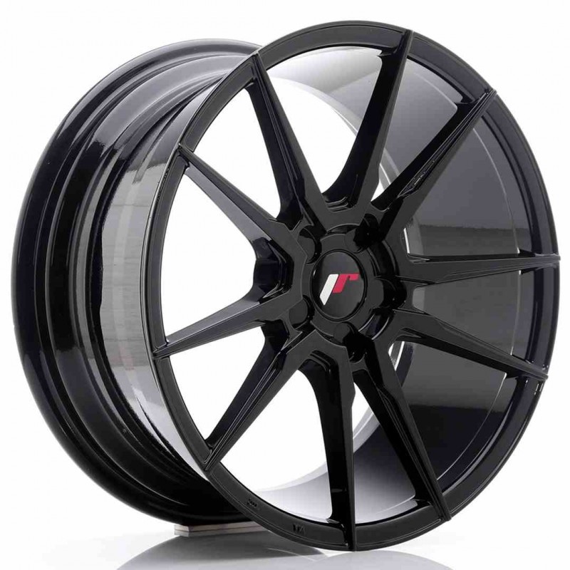 Llanta exclusiva Jr Wheels Jr21 18x8.5 Et40 5h Blank Glossy Black