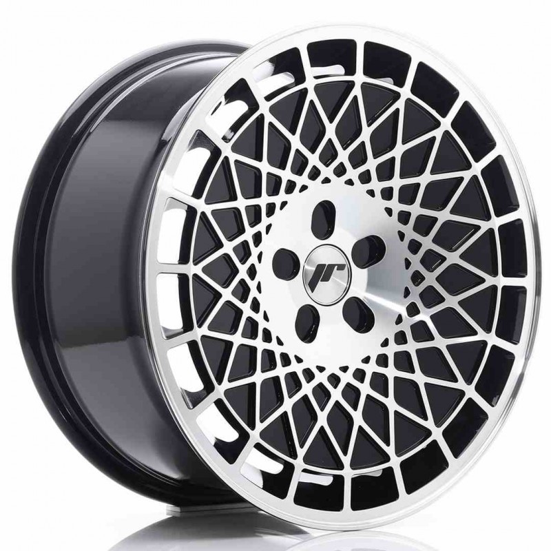 Llanta exclusiva Jr Wheels Jr14 18x8.5 Et35-40 5h Blank Gloss Black%2 0machined Face