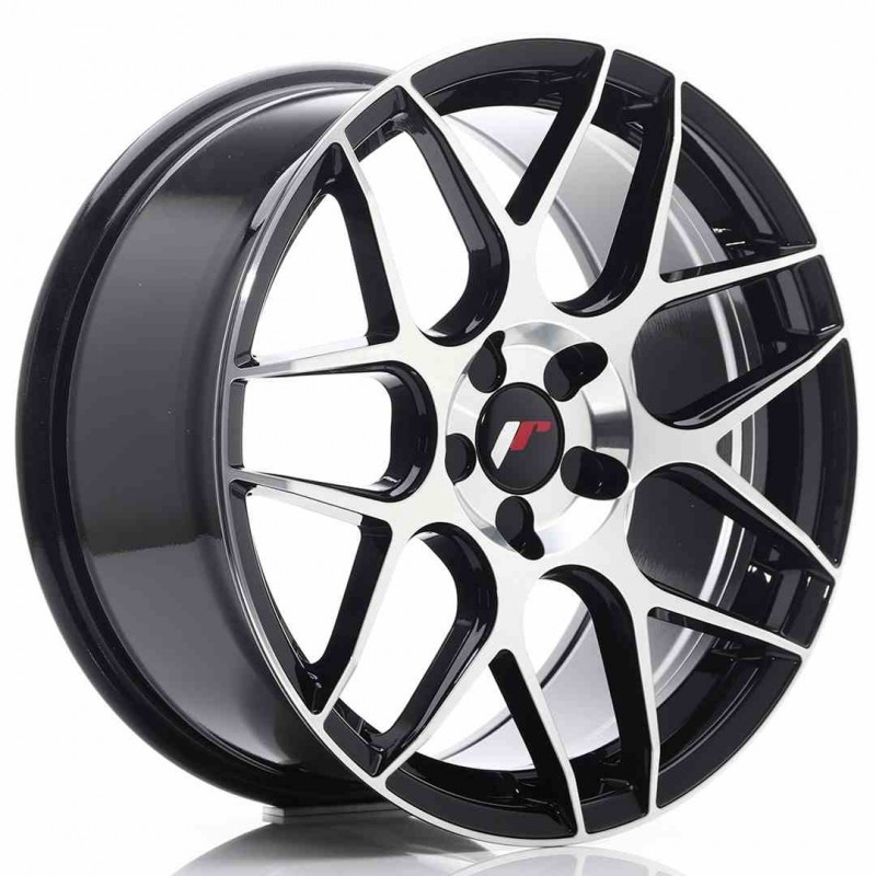 Llanta exclusiva Jr Wheels Jr18 18x8.5 Et35-45 5h Blank Black Machine D